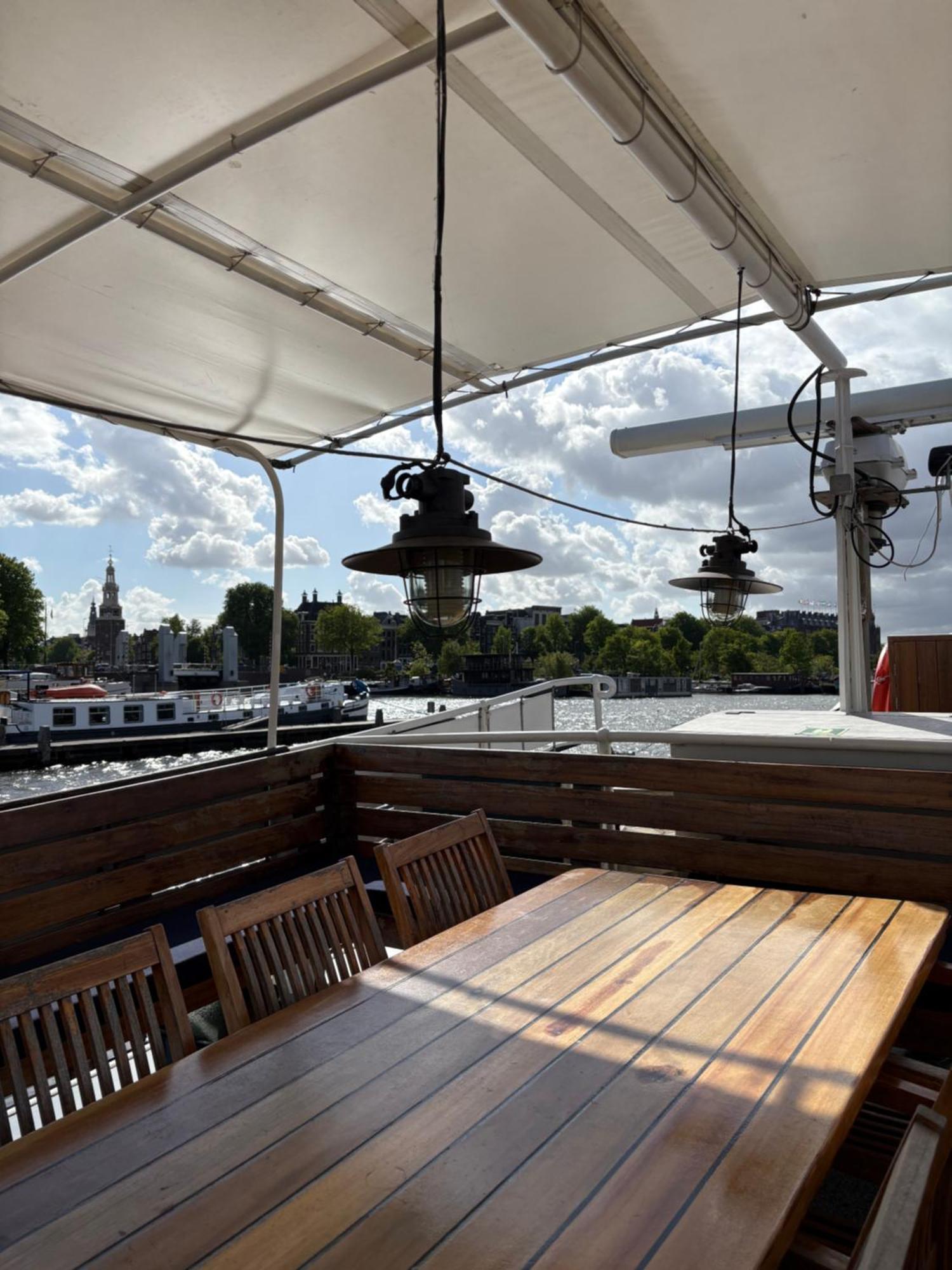 Hotelboot Zwaan อัมสเตอร์ดัม ภายนอก รูปภาพ